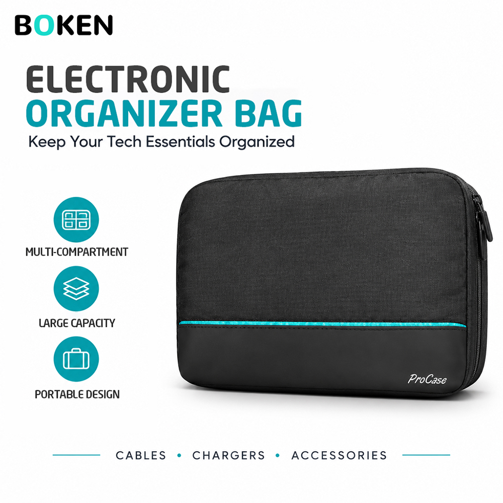 حقيبة تنظيم أدوات السفر، حافظة - مراجعة Tech Accessories Storage وسعره