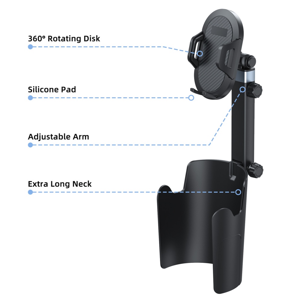 حامل هاتف للسيارة يثبت على حام - مراجعة Mobile Tech Accessories وسعره